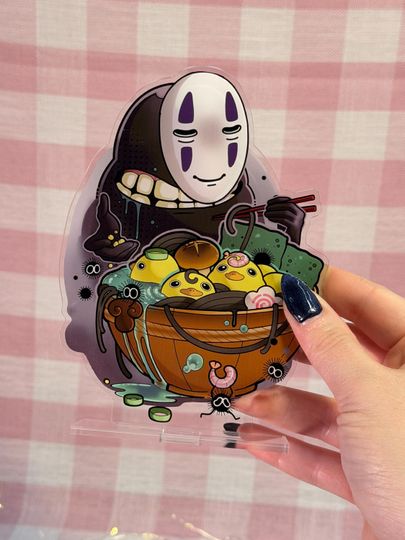 Acrylic Double-Sided No Face Ramen Bowl Standee Spirited Away