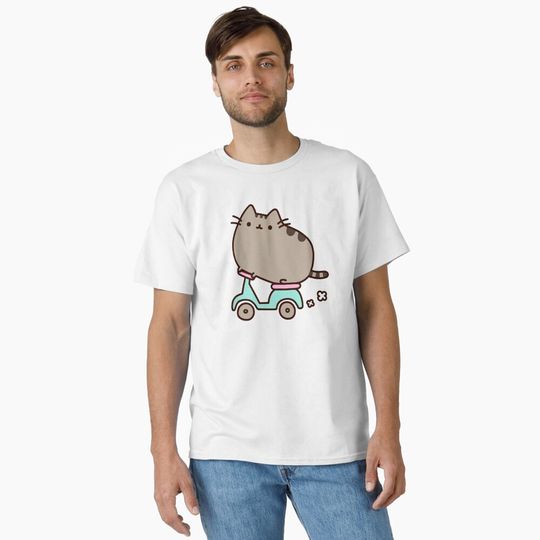 Discover cat on scooter  Classic T-Shirt