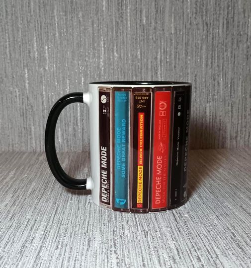 Discover Retro Cassette Tape Design Mug, Accent Coffee Mug