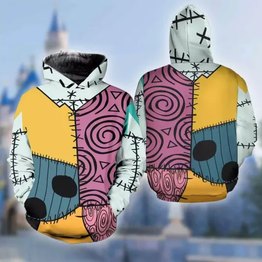 Discover Sally Halloween Costume The Nightmare Before Christmas 3D Hoodie