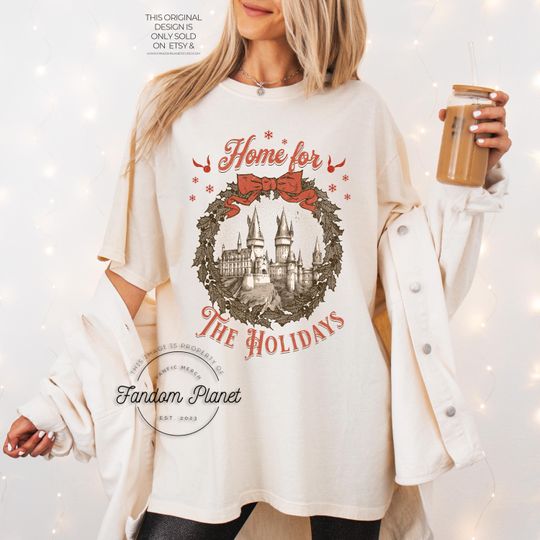 Discover Home for the Holidays Wizard Comfort Colors Shirt