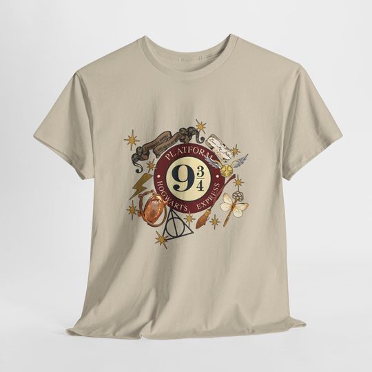 Platform 9 3/4 Hogwarts Crest T-Shirt | Wizarding World, Magical Elements