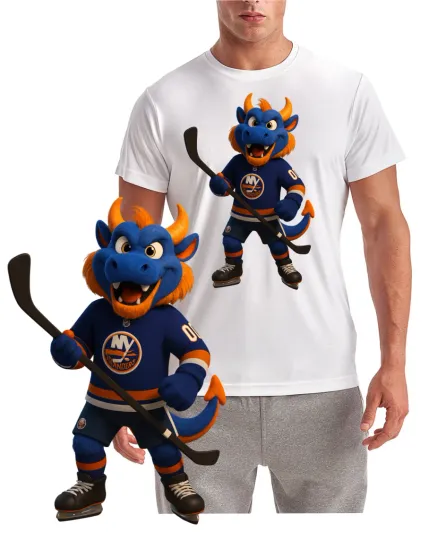 Discover NEW / New York Islanders Hockey Mascot / wicking t-shirt