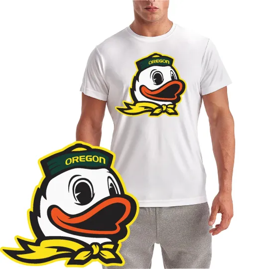 Discover Oreg ducks Mascot Logo T-Shirt/ Quality Wicking T-Shirt