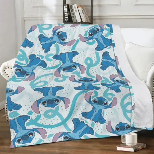 Discover Disney 626 Stitch Aloha Fleece Blanket