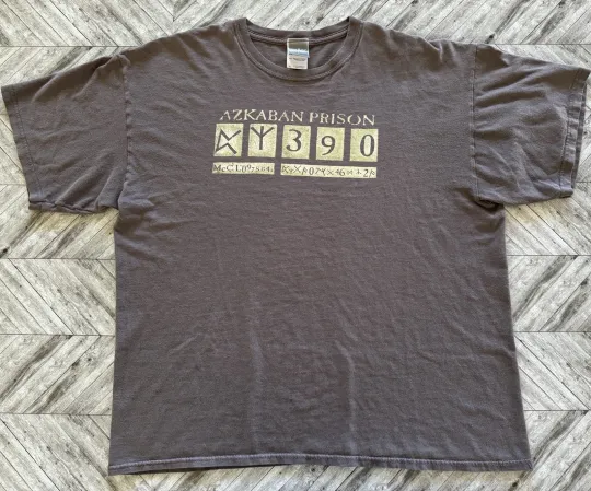 Discover VTG Harry Potter T-Shirt Mens XL Gray The Exhibition Movie Merchandise Y2K Logo