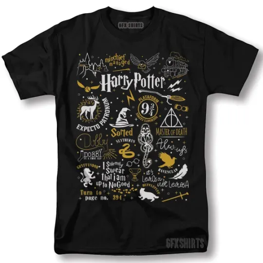 Discover Harry Potter Shirt Poster Promo Vintage Graphic Design T-Shirt