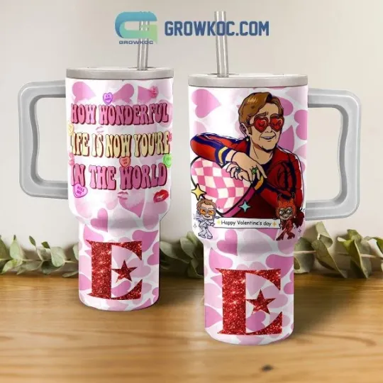 Discover Elton John Wonderful World 40oz Tumbler with Handle