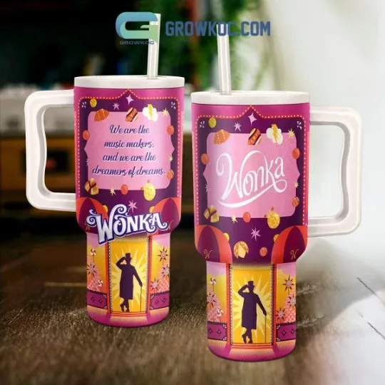 Willy Wonka Chocolate Factory 40 oz Tumbler with Handle