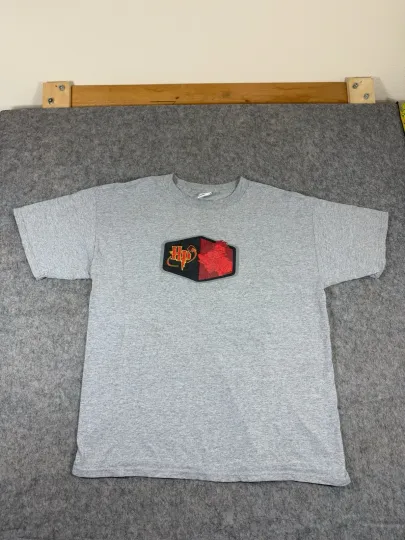 Discover Vintage Y2K Harry Potter Graphic Shirt Men's XL Gray Logo