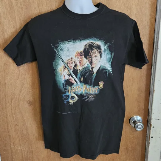 Discover Vintage Harry Potter T Shirt Size Medium M & O Gold Tag Chamber Of Secrets