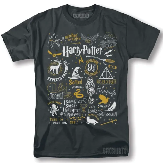 Discover Harry Potter Shirt Poster Promo Vintage Graphic Design T-Shirt
