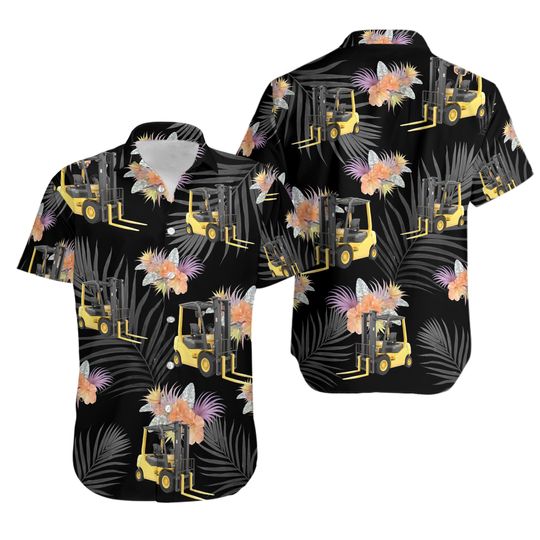 Awesome Forklift Operator AOP Hawaii Shirt , Gift For Men Women