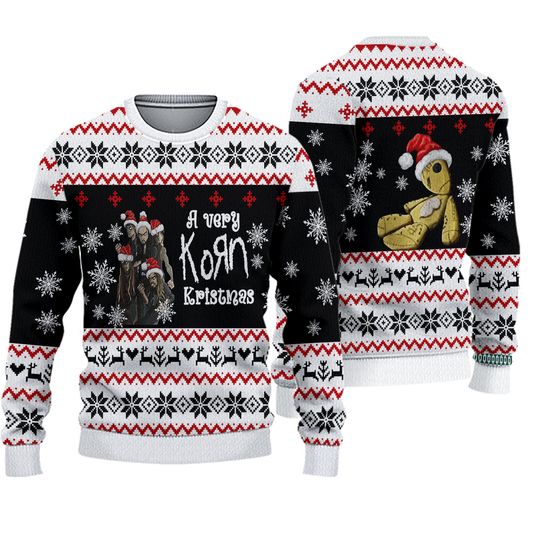 Korn Rock Band A Very Korn Kristmas Christmas Ugly Sweater