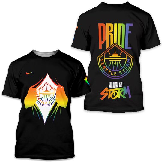 Seattle Storm Happy Pride Month 2025 Special 3D Tee S-5XL
