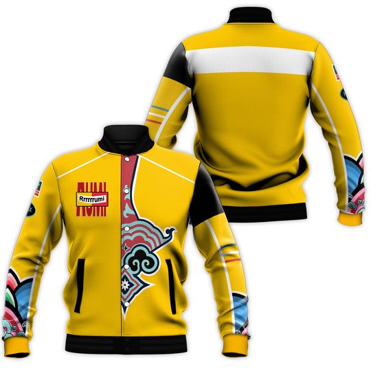 Rumi Demon Baseball Jacket, Kpop Huntrix Cosplay Costume, Youth & Adult Varsity Jacket