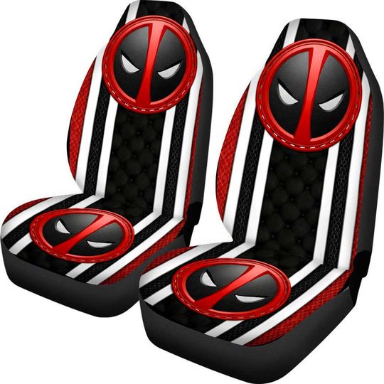 Deadpool 3 Car Seat Covers Cool Marvel Superhero Auto Accessories Gift
