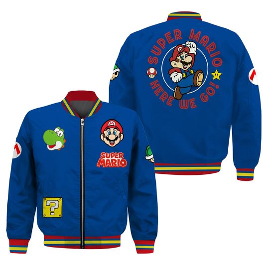 Nintendo Super Mario Boys Bomber Jacket