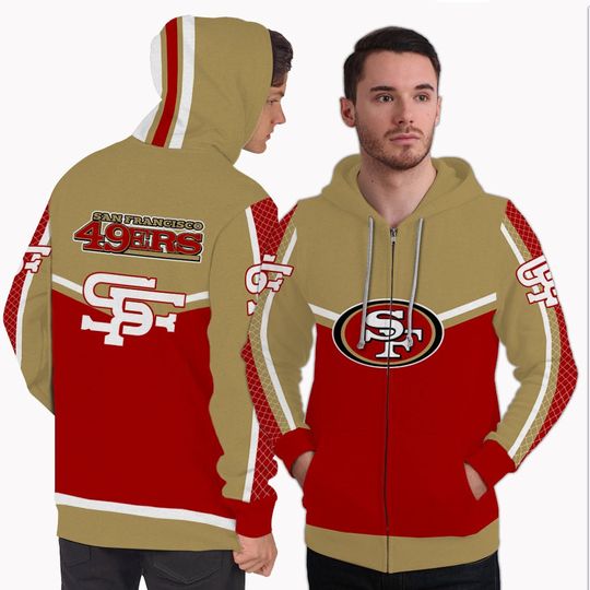 Gorgeous Fitting San Francisco 49ers Zip Hoodie