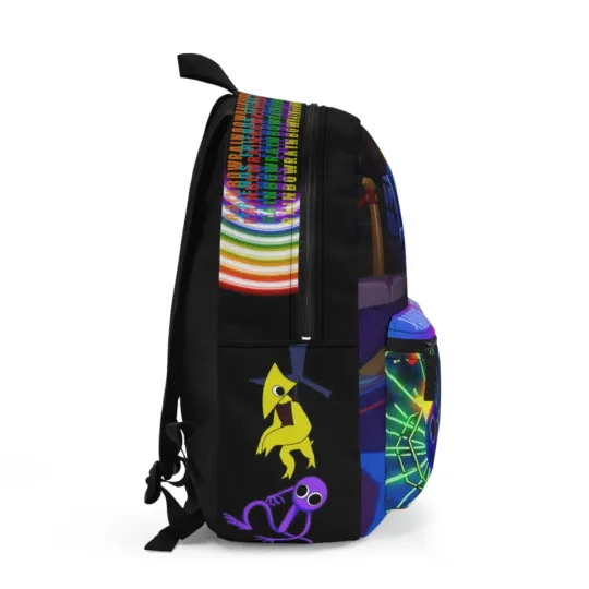 Rainbow Friends 2 with Cyan and Yellow Backpack