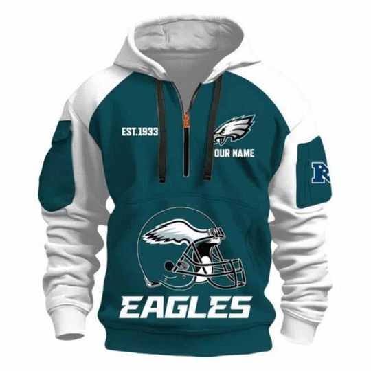 2025 Eagles Est 1933 Quarter Zip Hoodie