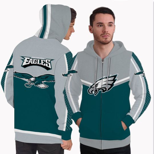 Discover Gorgeous Fitting Philadelphia Eagles Zip Hoodie