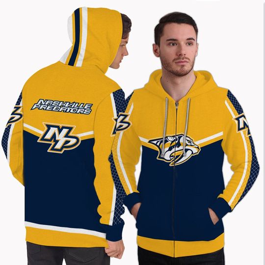 Gorgeous Fitting Nashville Predators Zip Hoodie