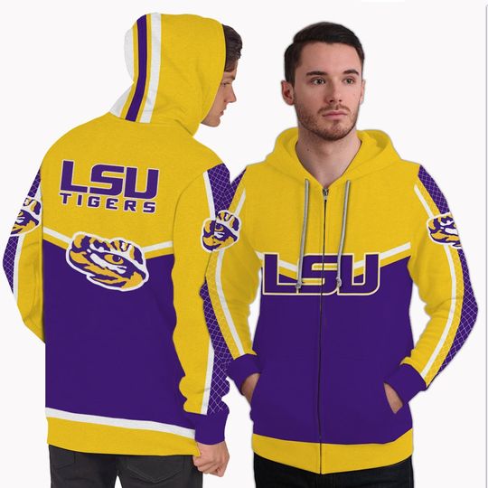 Gorgeous Fitting LSU Tigers Zip Hoodie