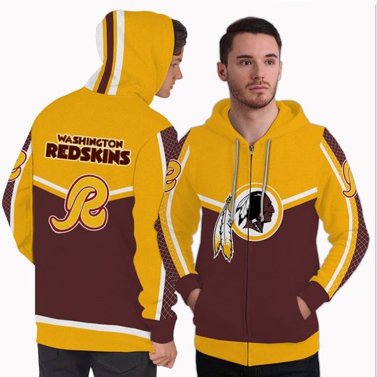 Discover Gorgeous Fitting Washington Redskins Zip Hoodie