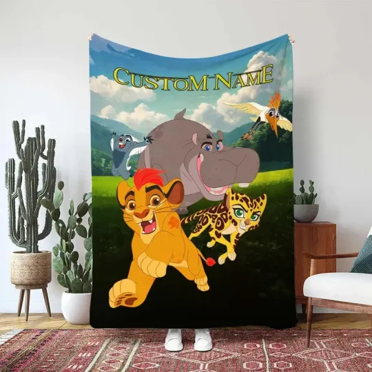 Discover The Lion Guard Kids Blanket, The Lion Guard Team Custom Fleece Blanket