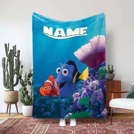 Discover Finding Nemo Dory Nemo Blanket, Disney Ocean Life Theme Custom Fleece Blanket