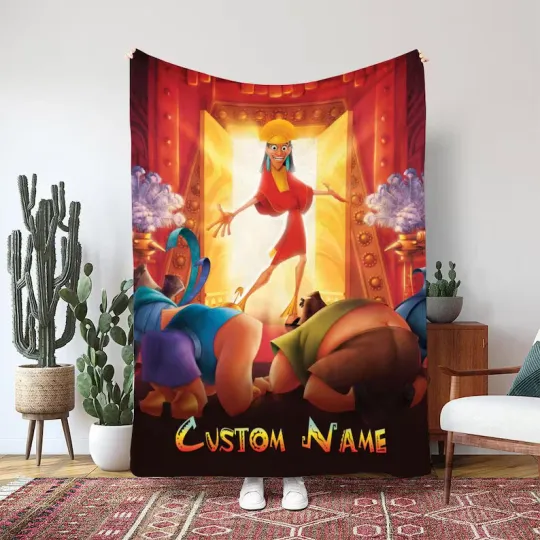 Discover Emperors New Groove Kuzco Entrance Blanket, Disney Yzma Custom Fleece Blanket