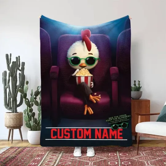 Discover Chicken Little Oakey Oaks Acorn Blanket Disney Sky Falling Custom Fleece Blanket