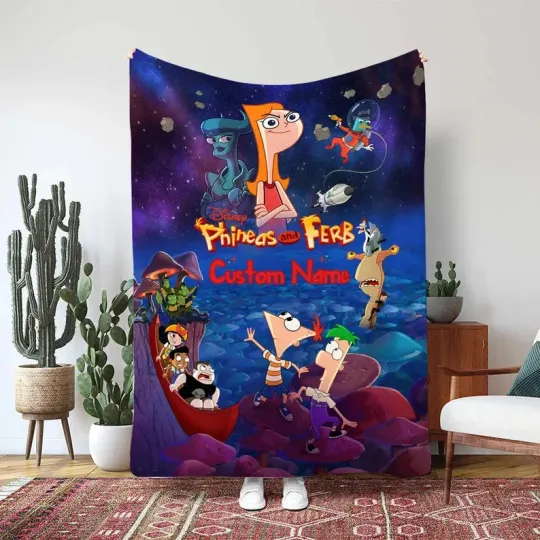 Funny Disney Phineas And Ferb Blanket, Perry The Platypus Custom Fleece Blanket