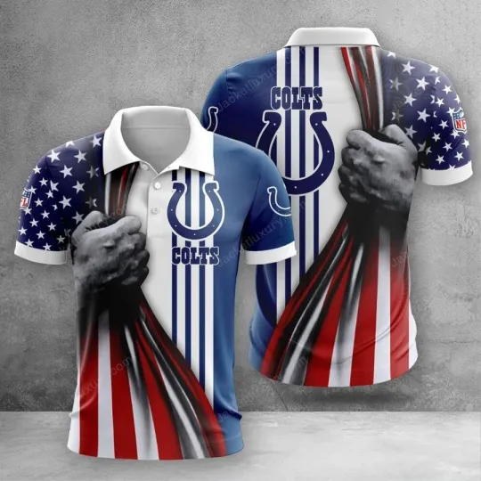 Indianapolis Football Team Coltss Polo Shirt, Gift for Fan, for Men