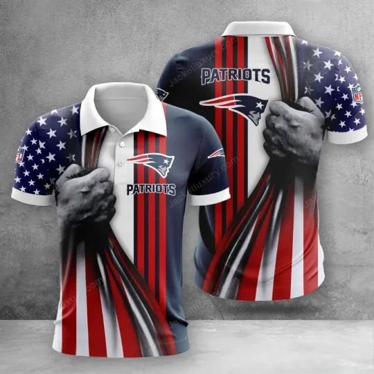 Discover Personalized New England Football Team Patriotss Polo Shirt Unisex Adults S-5XL