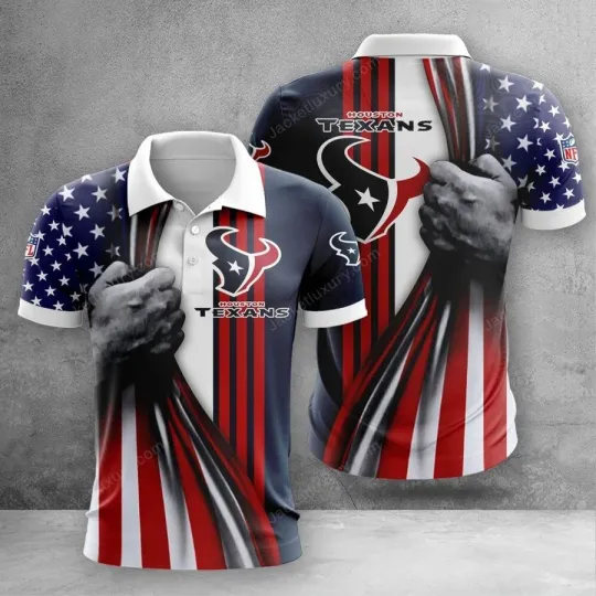 Discover Personalized Houston Football Team Texanss Polo Shirt Unisex Adults S-5XL