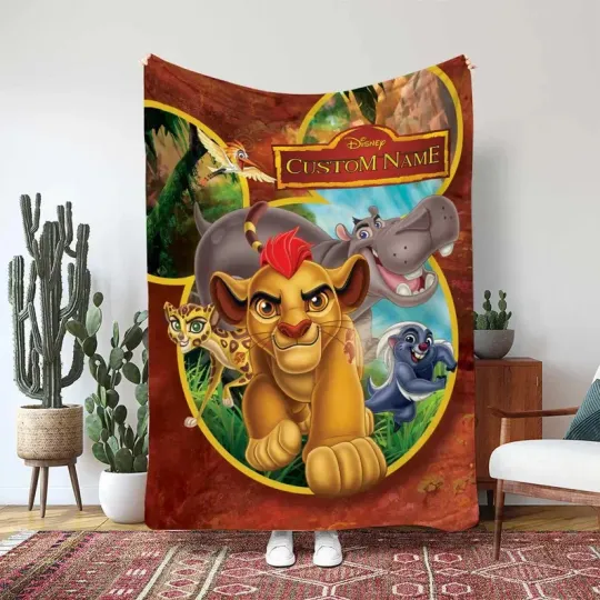 Discover The Lion Guard Blanket, Kion Bunga Fuli Beshte Ono Flying Custom Fleece Blanket