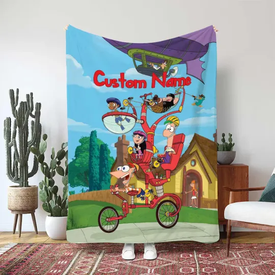 Disney Phineas And Ferb Blanket, Perry The Platypus Custom Fleece Blanket