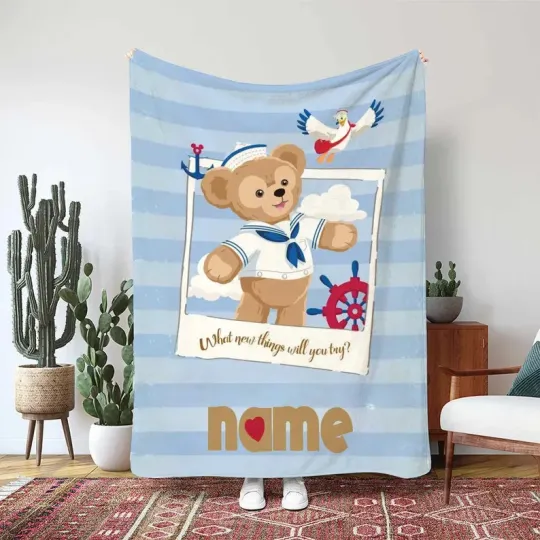 Discover Disney Duffy And Stella Lou Blanket, Duffy Bear And Rabbit Custom Fleece Blanket