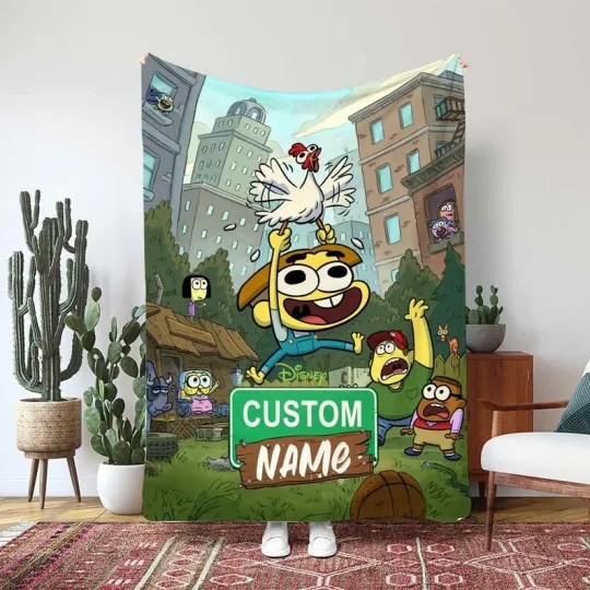 Discover Big City Greens Cricket Green Blanket, Cricket Green With Custom Fleece Blanket