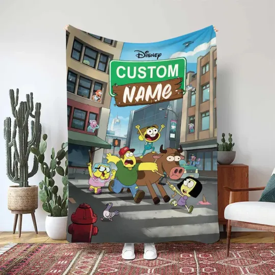 Discover Big City Greens Cricket Green Blanket Disney Cricket Green Custom Fleece Blanket