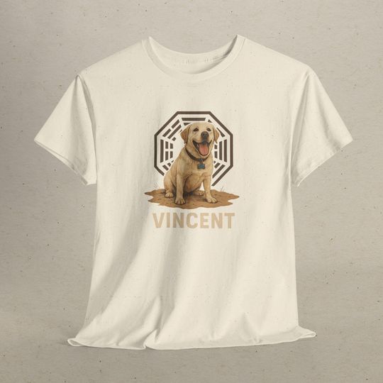 Discover Lost TV Show T-Shirt Vincent Yellow Lab Dharma