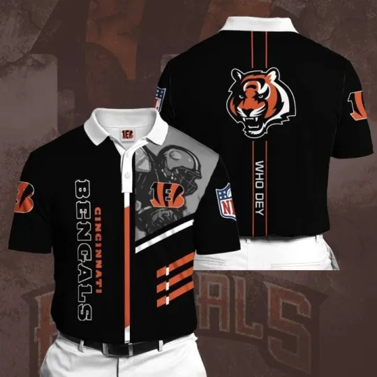 Discover Cincinnati Football Team Bengalss Polo Shirt