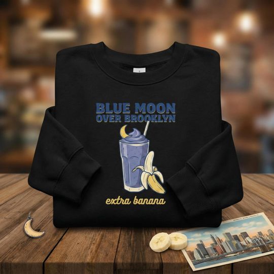 Discover Heated Rivalry Crewneck Sweatshirt with Moon Over Brooklyn Design