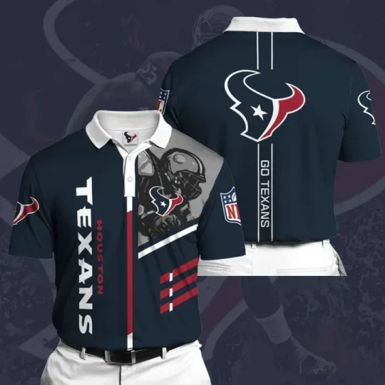 Discover Personalized Houston Football Team Texanss Polo Shirt