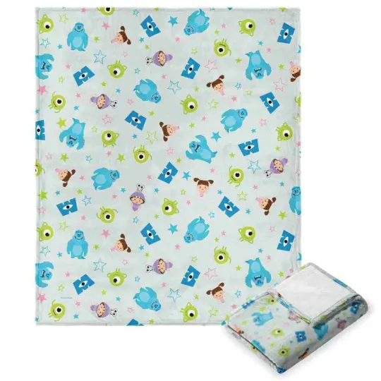 Discover Disney Monster Inc Wonder Of Pixar Classic Monsters Cozy Fleece Blanket