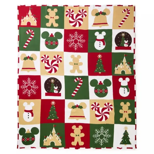 Discover Mickey Mouse Holiday DisneyFriends Fleece Blanket