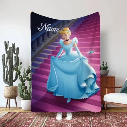 Discover Disney Cinde Prince Charming Custom Blanket Gift For Fan, Kids