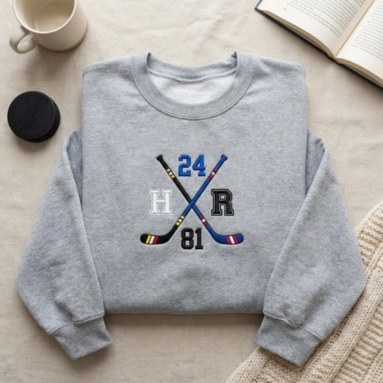 Discover Team Hollanov Embroidered Sweatshirt, LGBT Hockey Romance, Unisex Movie-Inspired Crewneck